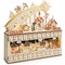 Casafield Wooden Christmas Advent Calendar with Drawers, Christmas Countdown LED Holiday Decoration with Shooting Star and Light Background